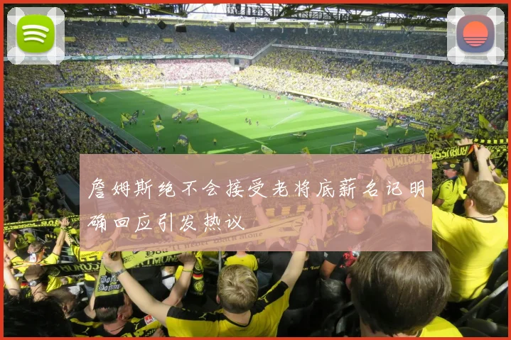 詹姆斯绝不会接受老将底薪名记明确回应引发热议